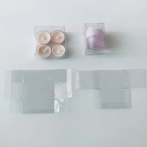 กล่องใสบรรจุเทียนหอม สินค้ามีพร้อมส่ง ราคา/1 ใบ