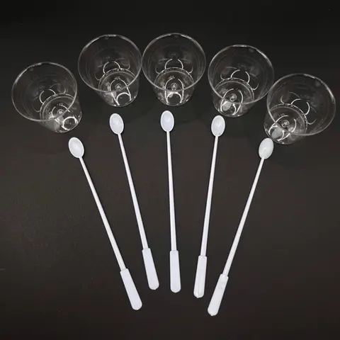 สินค้าใหม่!!! พร้อมส่งแก้วใส+ช้อนคน ใช้ทำเทียน เรซิ่น