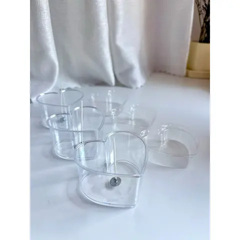 สินค้าใหม่!!!พร้อมส่ง ถ้วยเทียนหัวใจ ขนาด 100 ml.(มีฝาปิดพลาสติกบาง)